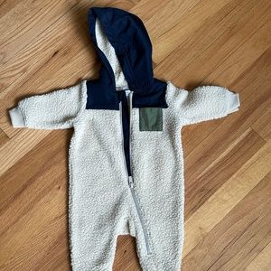 Old Navy Baby Color Block Sherpa One Piece